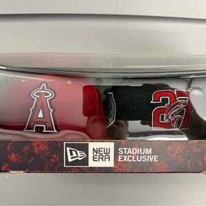 Red and Black Number 27 Mike Trout NIB SnapBack New Era Stadium Exclusive
